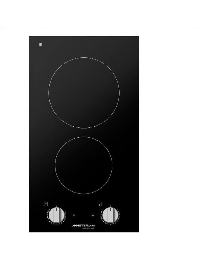 ماستر غاز موقد غاز إلكتروني من السيراميك بشعلتين HH32CFX أسود - Image 1