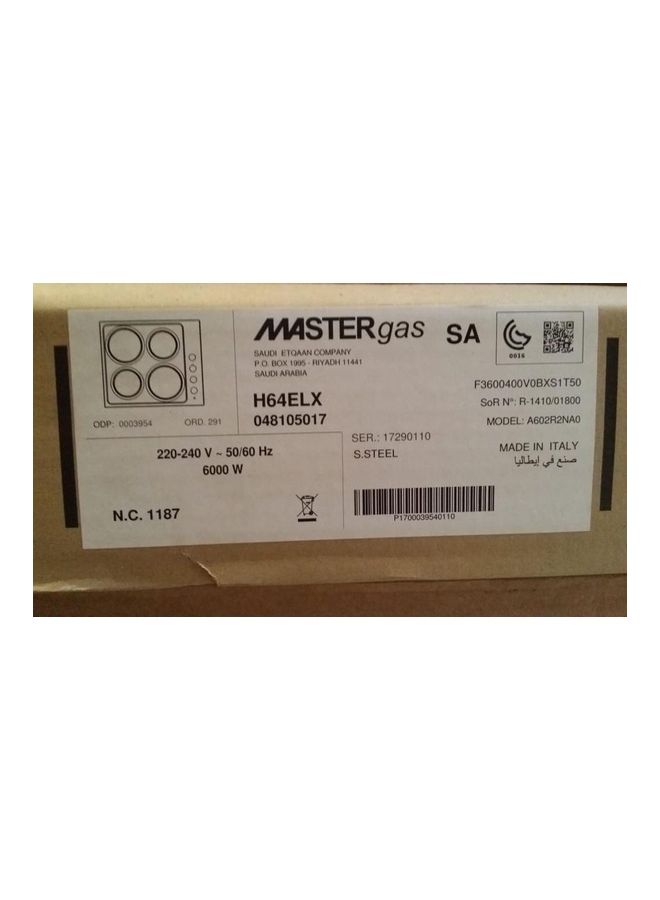 ماستر غاز موقد غاز مكون من 4 شعلات HH64ELX فضي - Image 3