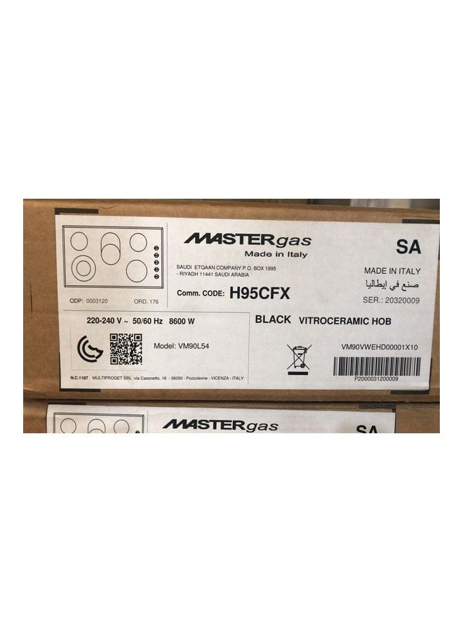 ماستر غاز موقد غاز إلكتروني من السيراميك مزود بعدد 4 شعلات HH64CFX أسود - Image 3