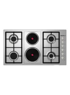 MASTERgas 4 Gas with 2 Rapid Burner Gas Stove HH94MLCX Silver/Black  - Image 1