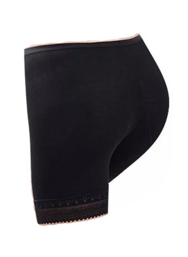 جلامروت شورت من قطن ليكرا للنساء من الدانتيل القابل للتمدد لركوب الدراجات/ شورت تحت التنورة شورت سلامة أسود - Image 3