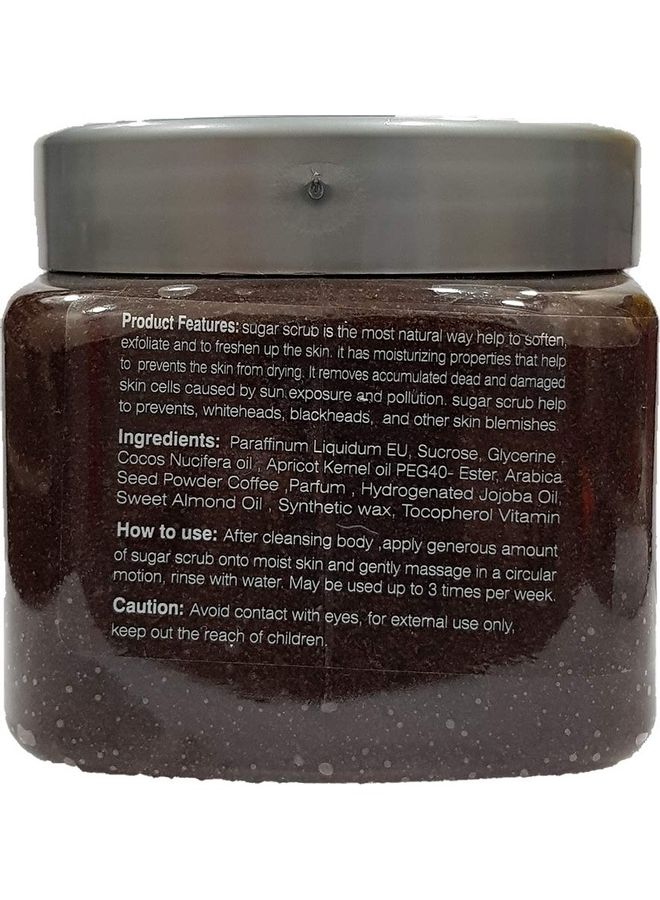 globalstar Face and  Body Sugar Scrub With Arabica Coffee 600ml  - Image 3