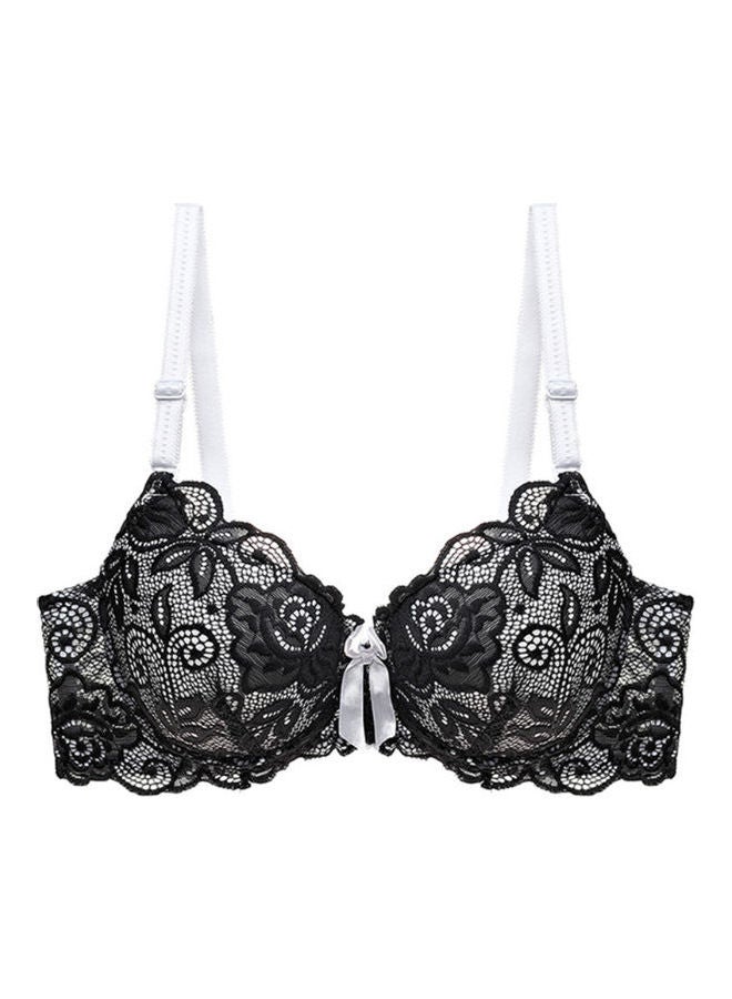 Lace Details Push Up Bra Black/White - v1612424471/N44156887V_1