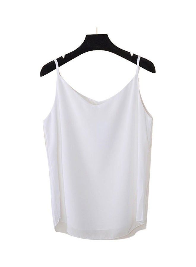 Solid Pattern Blouse White