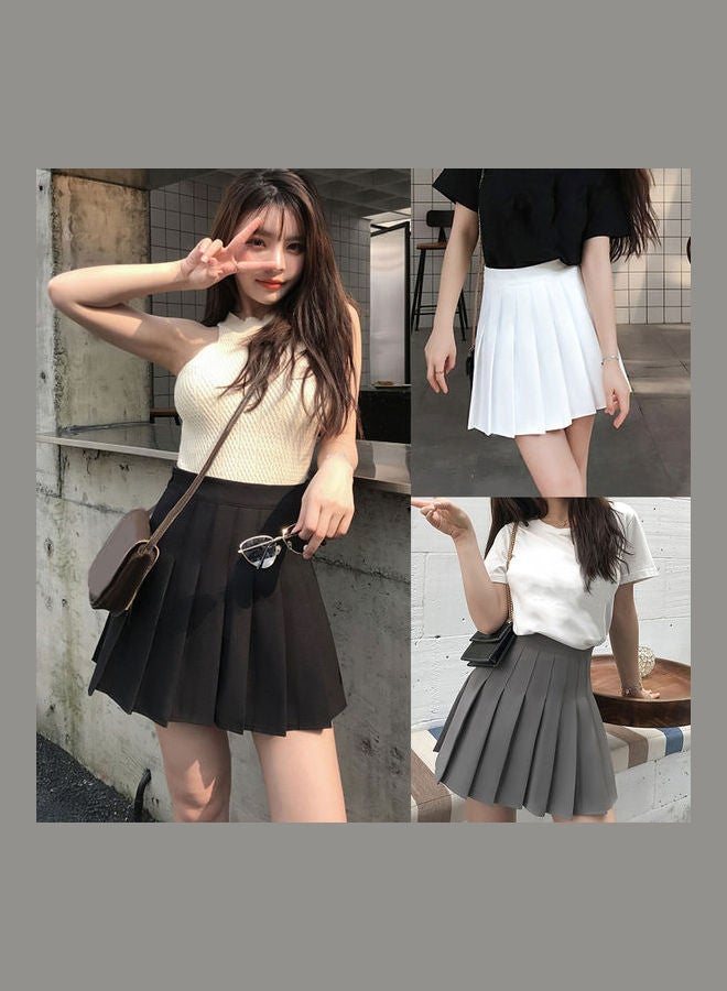 Generic - Waist Flared Skirt Light Grey - Image 1