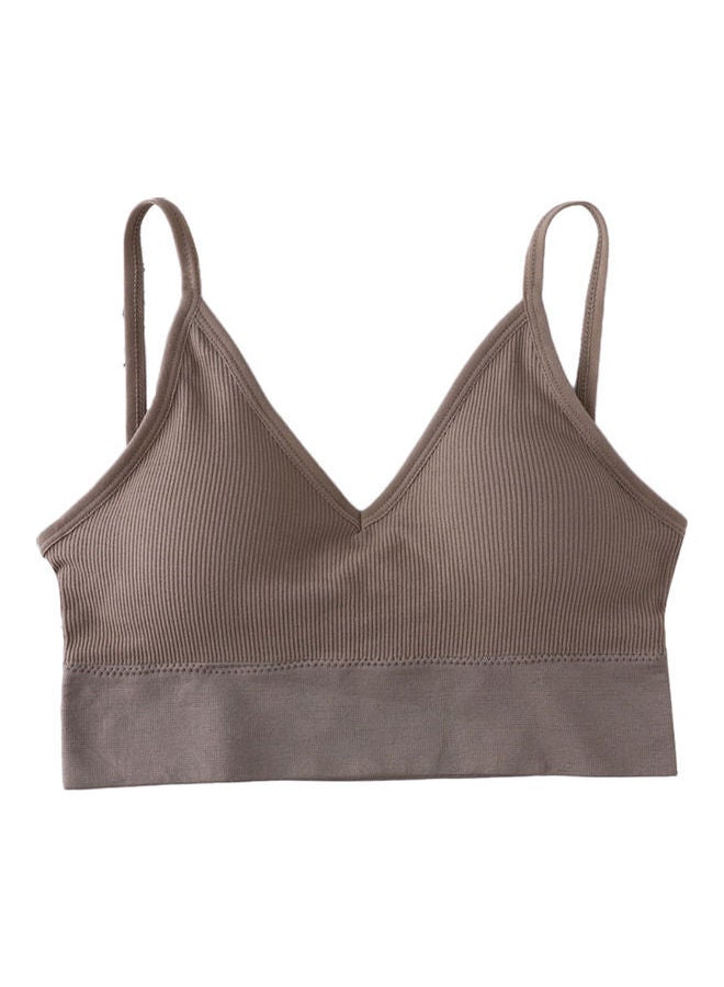 Solid Padded Bra Coffee 