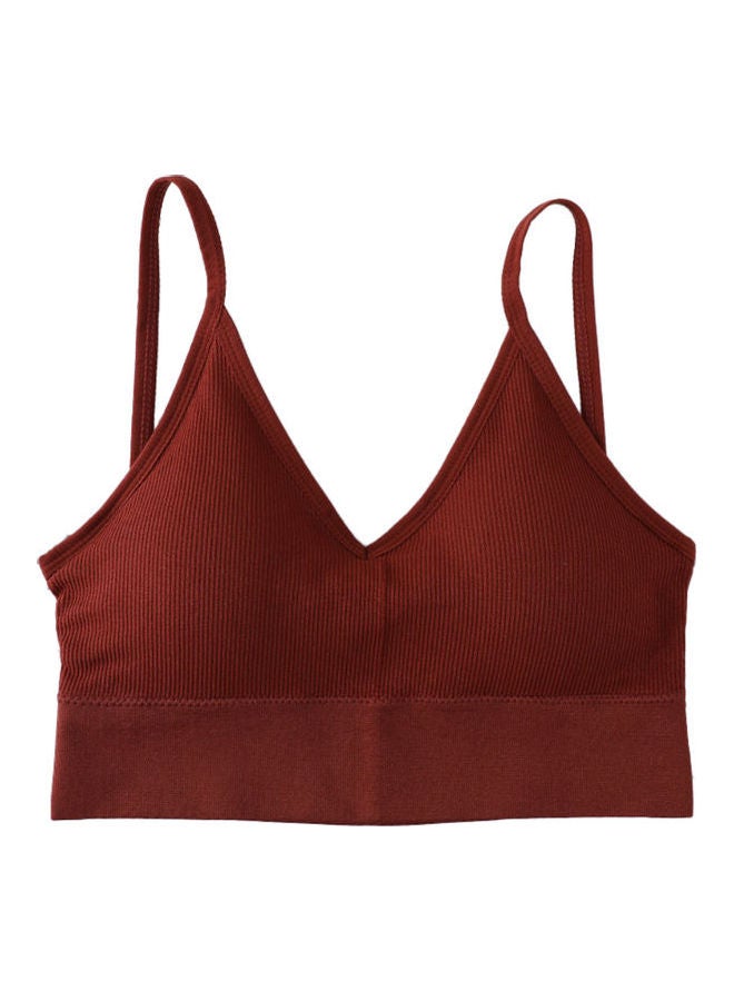 Solid Padded Bra Red  - Image 1