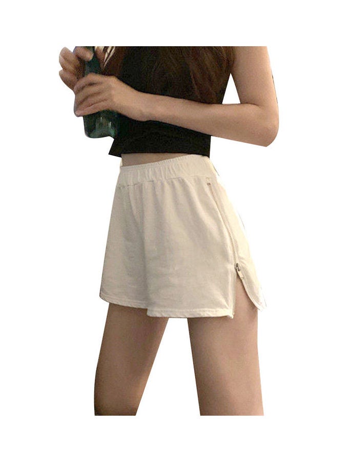 High Waist Short Pants White - Image 1