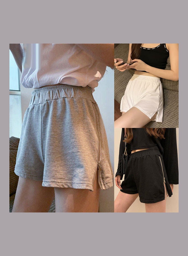 High Waist Short Pants White - Image 3