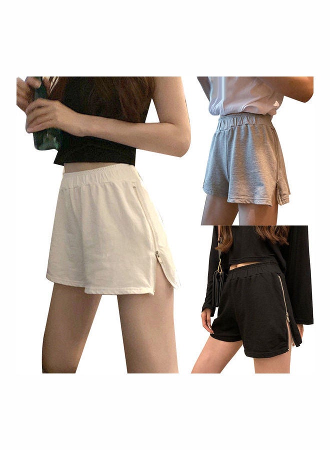 High Waist Short Pants White - Image 5