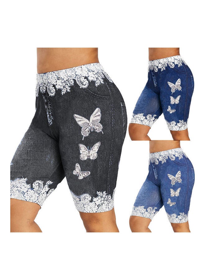 Butterfly Print Shorts Light Blue - v1612425942/N44159587V_3