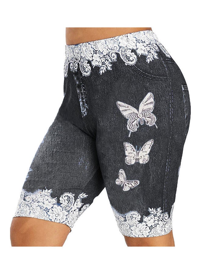 Butterfly Print Shorts Light Blue - v1612425942/N44159587V_7