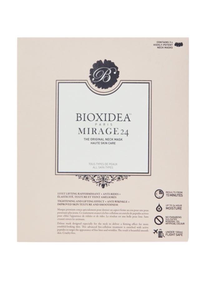 BIOXIDEA PARIS Pack Of 3 Mirage24 Neck Mask 3x10grams