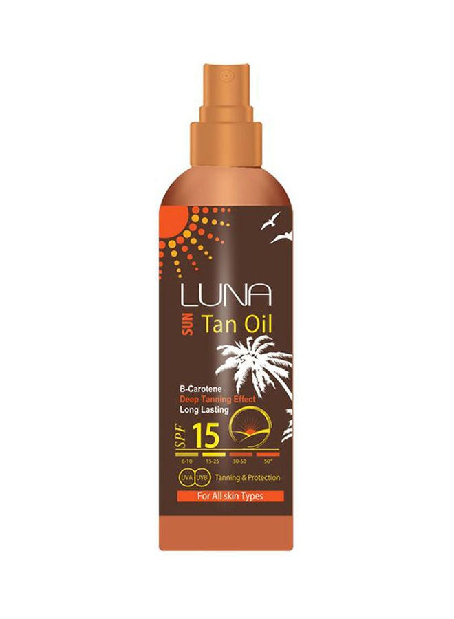 Luna Sun Tan Oil Spf 15 Spray Multicolour 130ml 