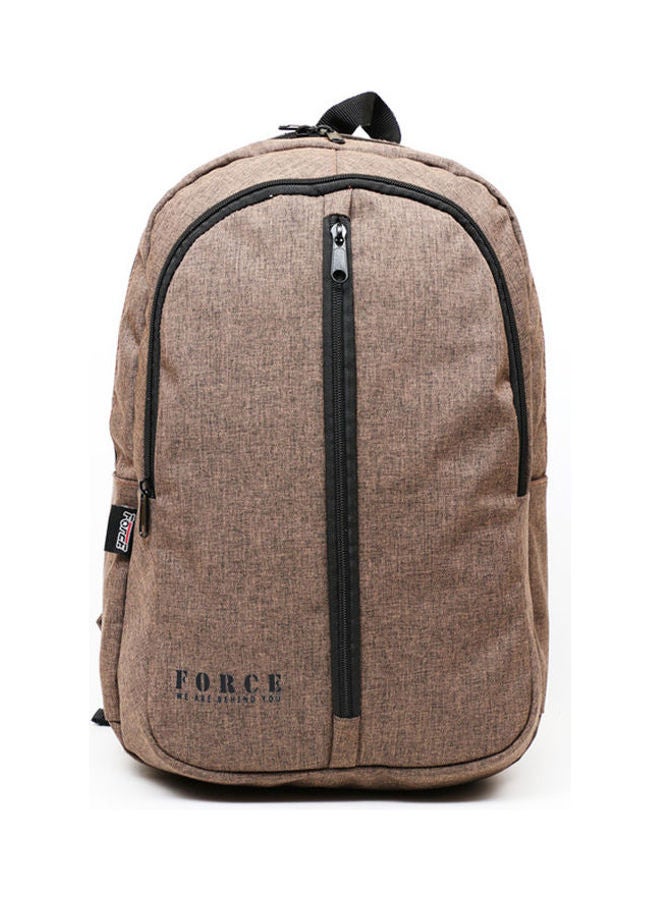 Logo Printed Backpack Coffee - v1612431510/N44172335A_1