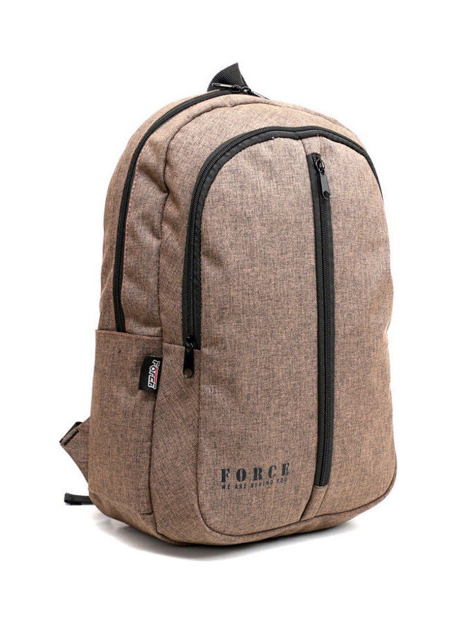 Logo Printed Backpack Coffee - v1612431510/N44172335A_2