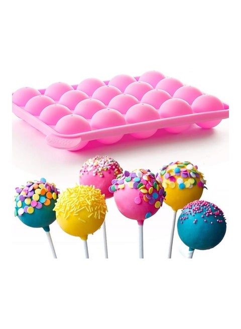 Silicone Lollipop Mould Pink 22.5x18.3x4cm