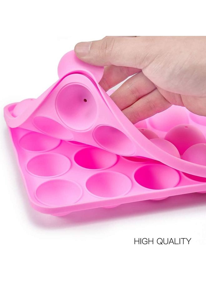 ZENHOME Silicone Lollipop Mould Pink 22.5x18.3x4cm - Image 2