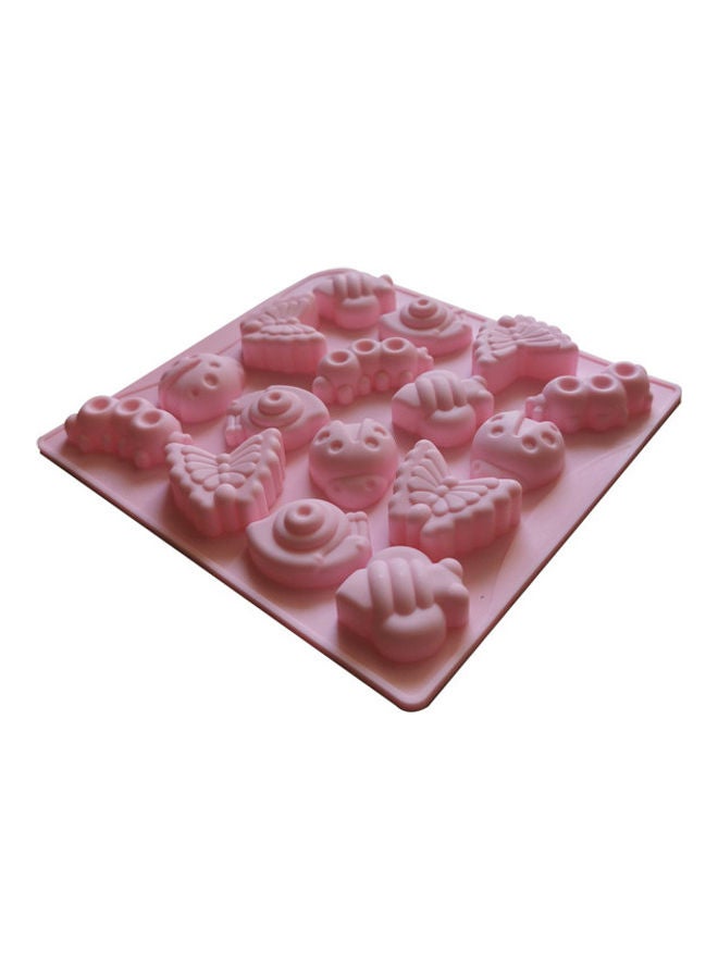 16 Cavities Insect Silicone Cake Mold Pink 18 x 16.5cm - Image 3
