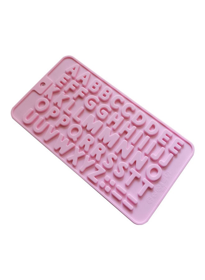 Alphabet Silicone Chocolate Mould Pink 21 x 11cm - Image 2
