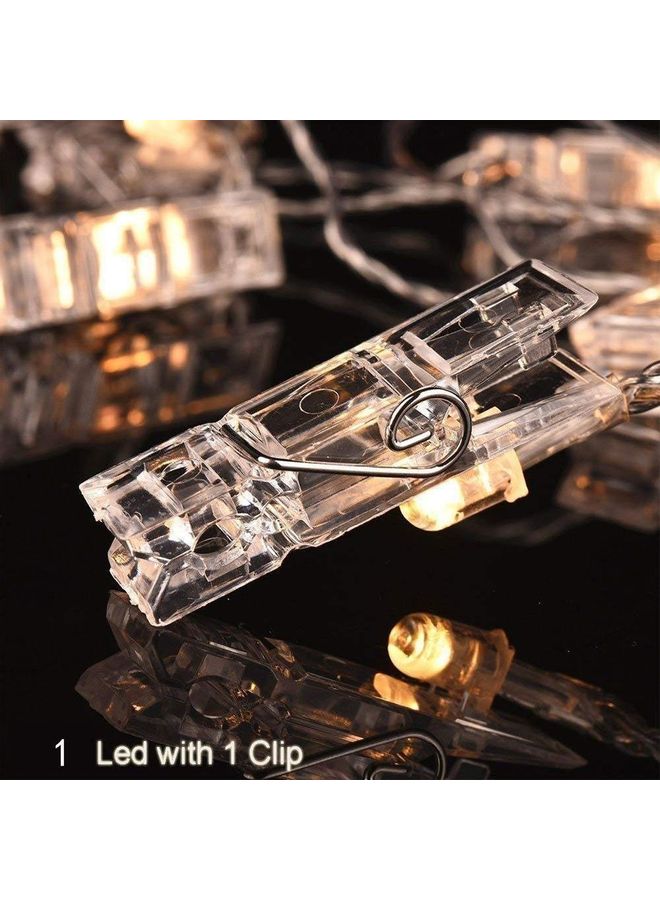 LED Photo Clips String Light Warm 5.5x1.9cm