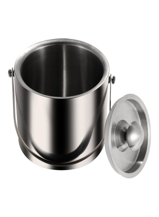 Stainless Steel Insulation Ice Bucket Silver - Image 3