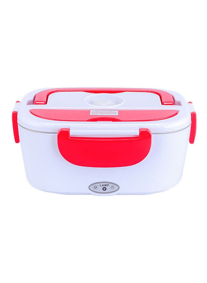 Portable Electric Lunch Box White/Red - Image 3
