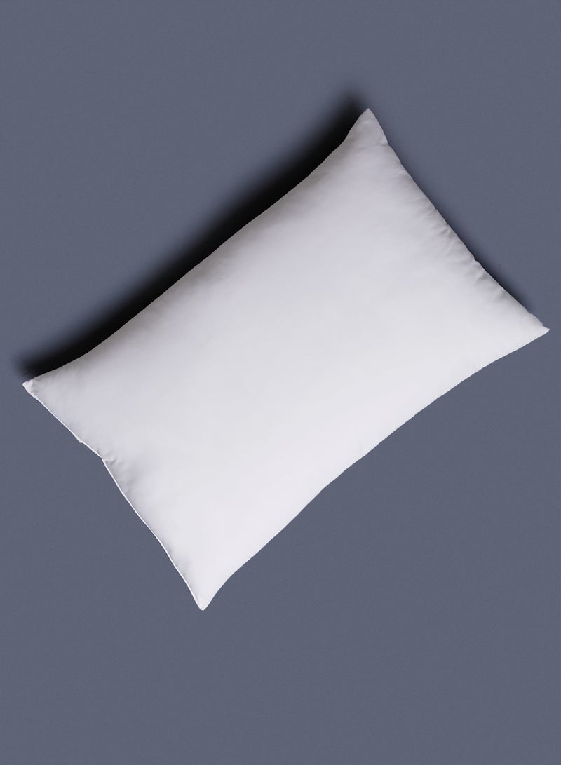 Noon East Home Delight Serene Pillow - 100% Polyester With Microfiber Infill Solid White 48 x 74cm - Image 1