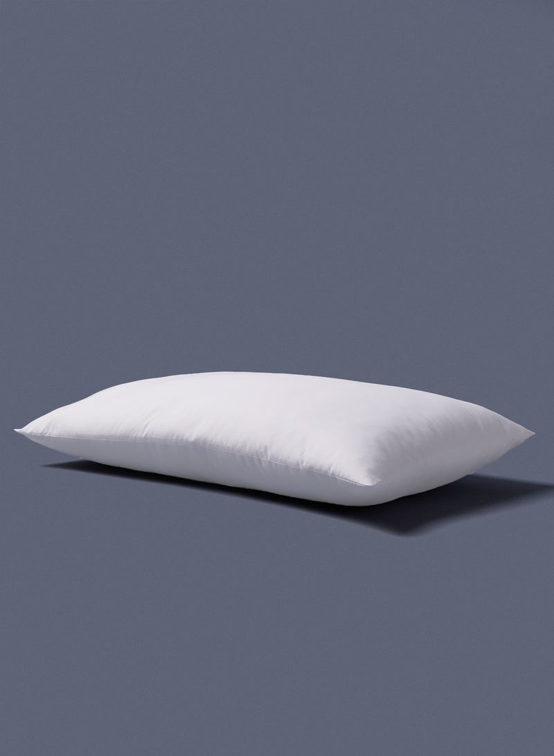 Noon East Home Delight Serene Pillow - 100% Polyester With Microfiber Infill Solid White 48 x 74cm - Image 2