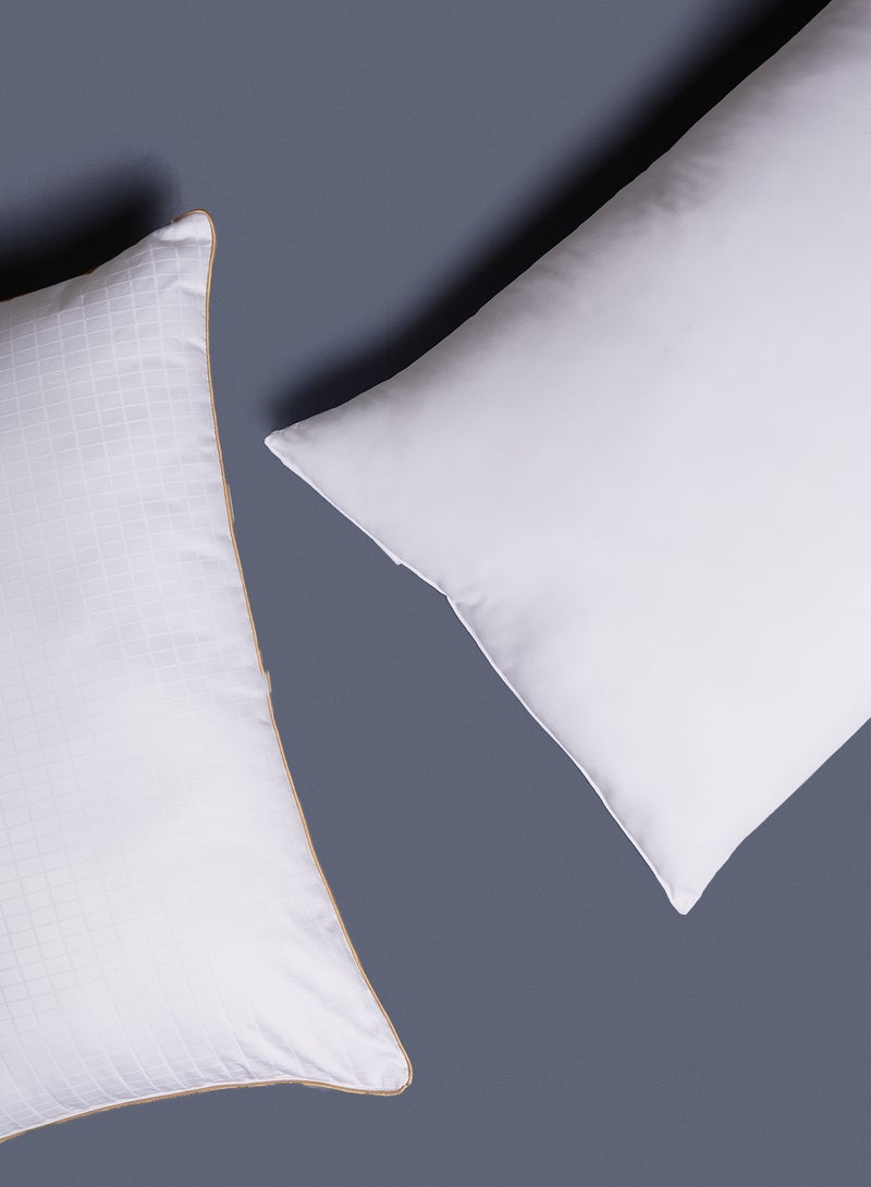 Noon East Home Delight Serene Pillow - 100% Polyester With Microfiber Infill Solid White 48 x 74cm - Image 4