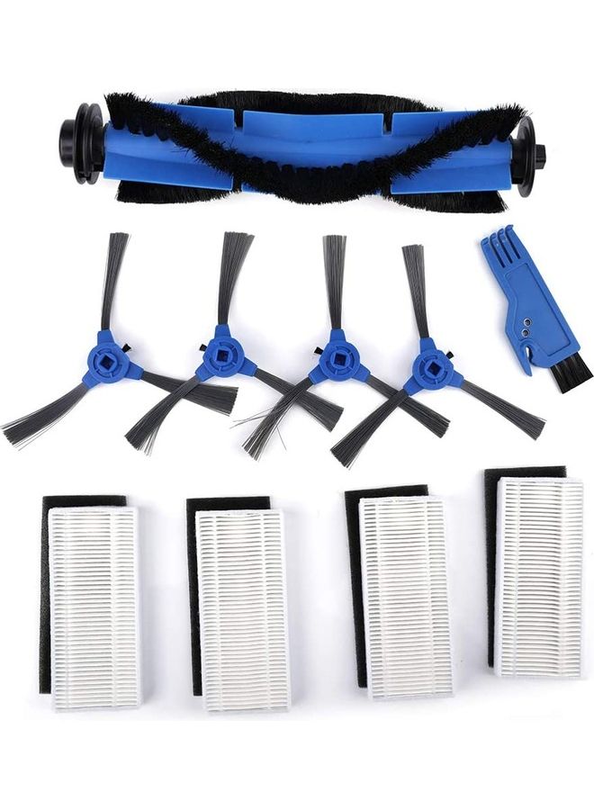 Vacuum Cleaner Rolling Brush Kit For Eufy Robovac 11S/Robovac 15T/Robovac 30/30C/Robovac 15C filter-001 Blue/White/Black  - Image 1