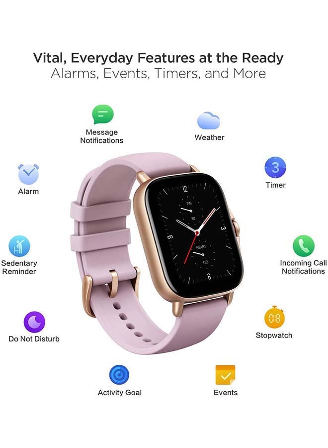 Amazfit - GTS 2e Smartwatch With 24 Hours Heart Rate And SPO2 Monitor Lilac Purple - Image 1