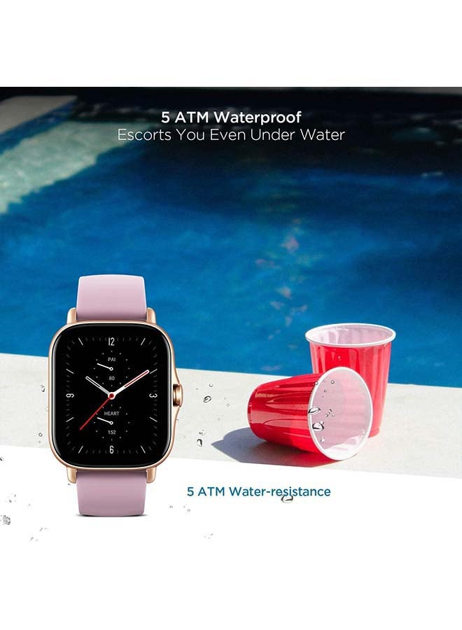 Amazfit - GTS 2e Smartwatch With 24 Hours Heart Rate And SPO2 Monitor Lilac Purple - Image 1
