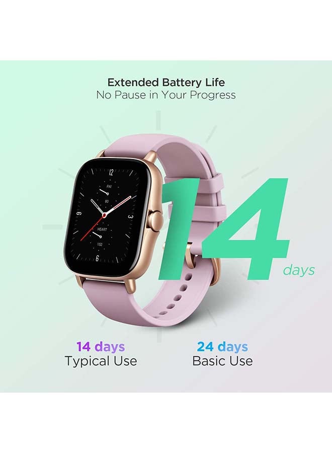 Amazfit - GTS 2e Smartwatch With 24 Hours Heart Rate And SPO2 Monitor Lilac Purple - Image 1