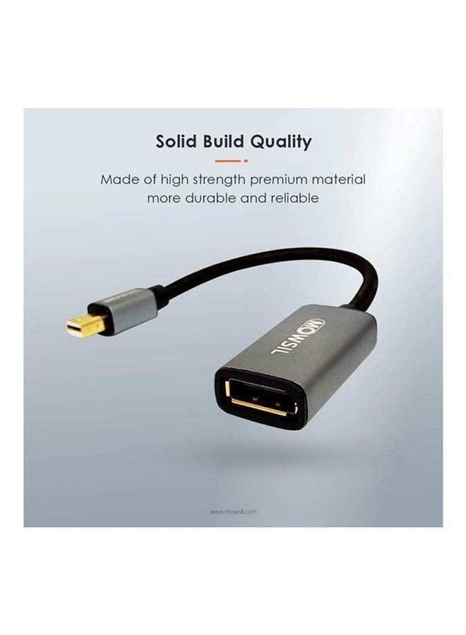 MOWSIL Mini DP To DP Converter Adapter Black - Image 1