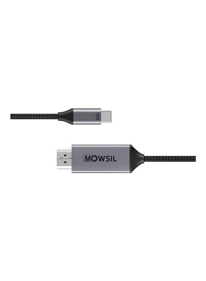 موسل كابل من USB Type C إلى HDMI أسود - Image 2