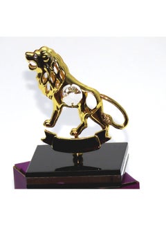 Masterpiece In The Shape Of A Lion With A Black Seashell Base Multicolour 8x7x10.5x7cm - v1612438228/N44174760A_1