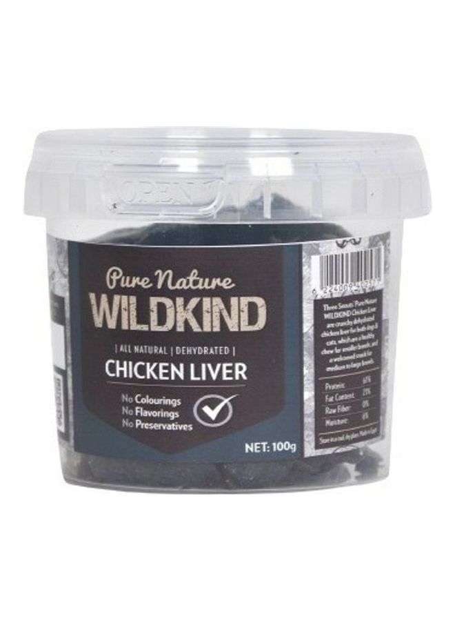 THREE SNOUTS Pure Nature Wild Kind Chicken Liver Dog Food Black 100grams  - Image 1