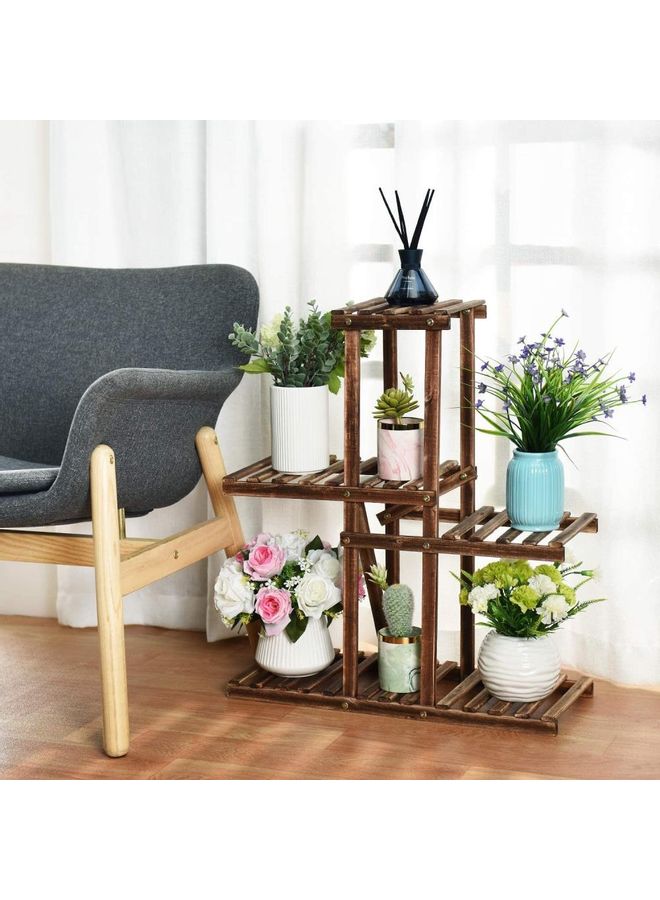 XiuWoo Wooden Plant Rack Stand Brown  - Image 1