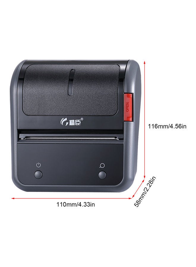 Portable Thermal Label Printer Black  - Image 5