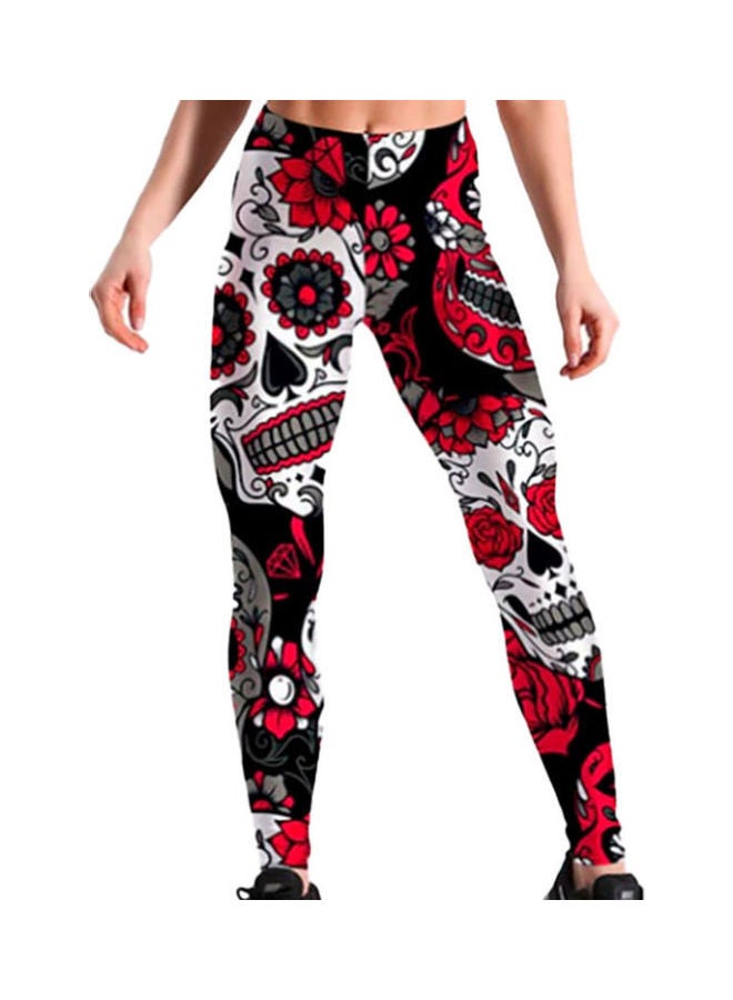 Sport Leggings Pants Red/White/Black  - Image 2