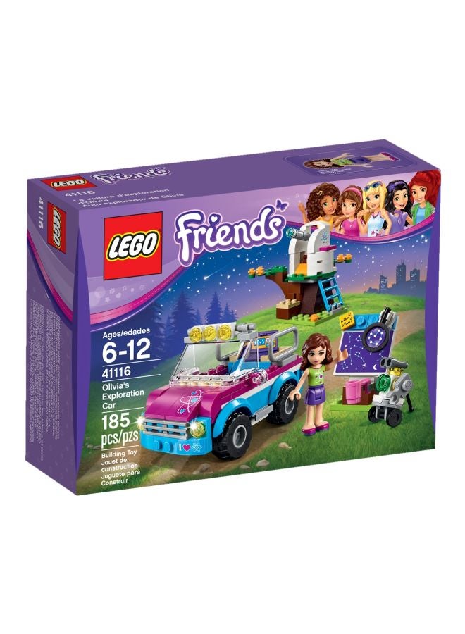 LEGO - 41116 185-Pieces Olivia's Exploration Car Building Set 41116 6+ Years - Image 1