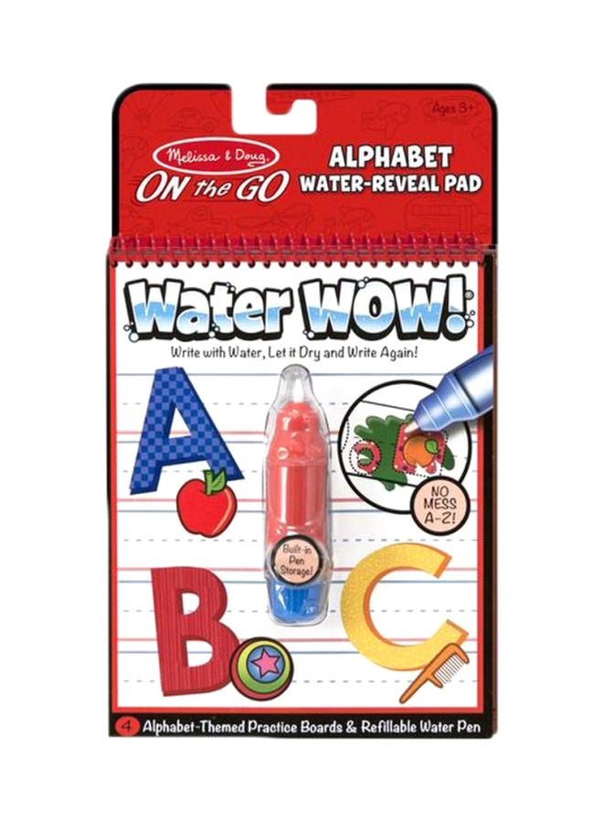 Melissa & Doug On The Go Water Wow! Alphabet Learning Pad With Water Pen 5389 25.4x17.78x2.54cm - Image 1