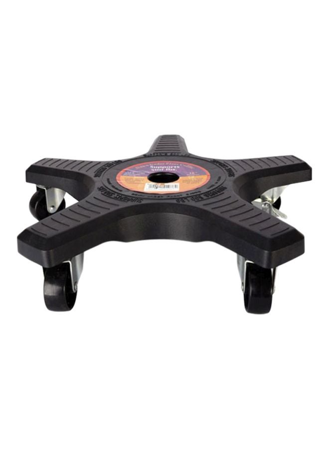 هومس آر أس حامل نباتات مزوّد بعجلات أسود 16بوصة - Image 1