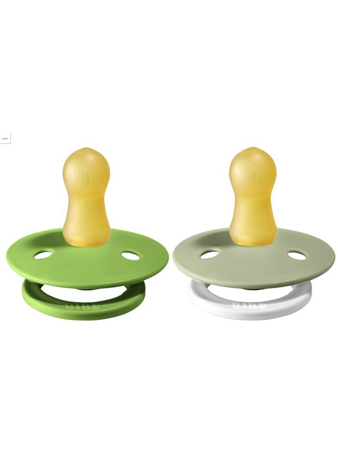 بيبس لهاية مقاس 1 مناسبة للأطفال من عمر الولادة حتى 6 أشهر من قطعتين، لون بير/ سيجنايت - Image 1