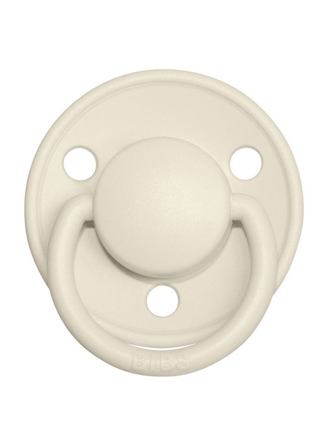 BIBS Pacifier DeLux (Latex) Size 1,  Baby 0-6 Months , 1-piece - Ivory - Image 2