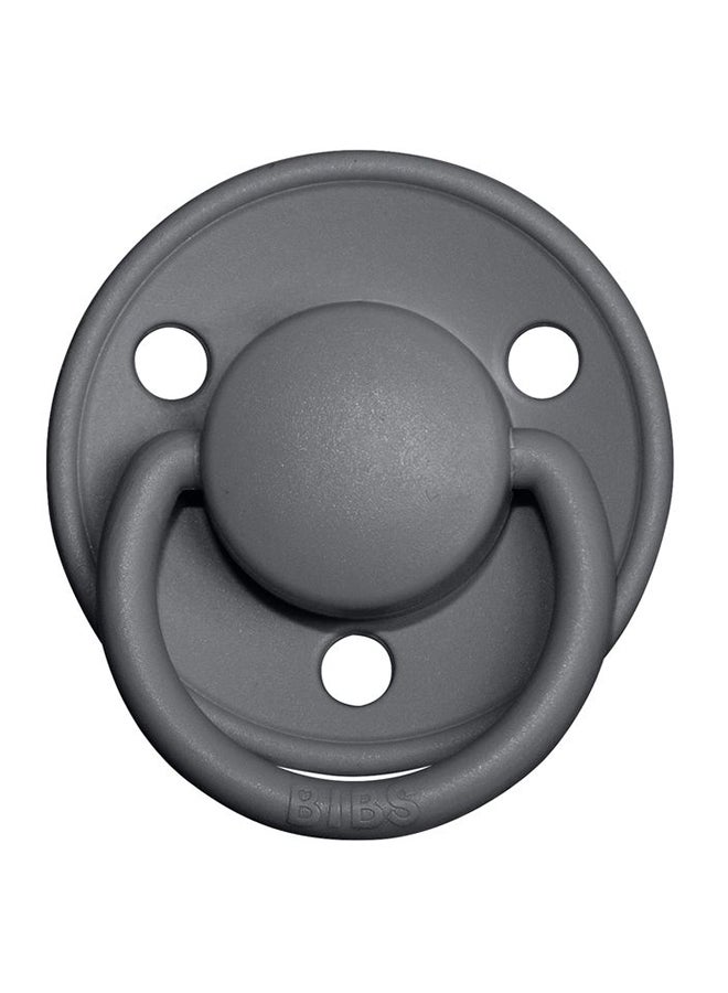 بيبس لهاية دي لوكس (سيليكون) مقاس واحد من سن 0 - 3 سنوات، قطعة واحدة - لون آيرون - Image 2