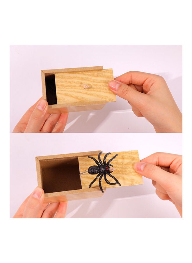Spider Prank Scare Wooden Box Antistress Toy  - Image 3