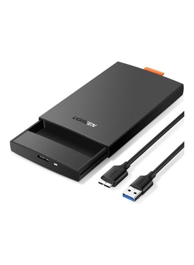 Ugreen 2.5" USB 3.0 To SATA External Hard Drive Enclosure Black  - Image 1
