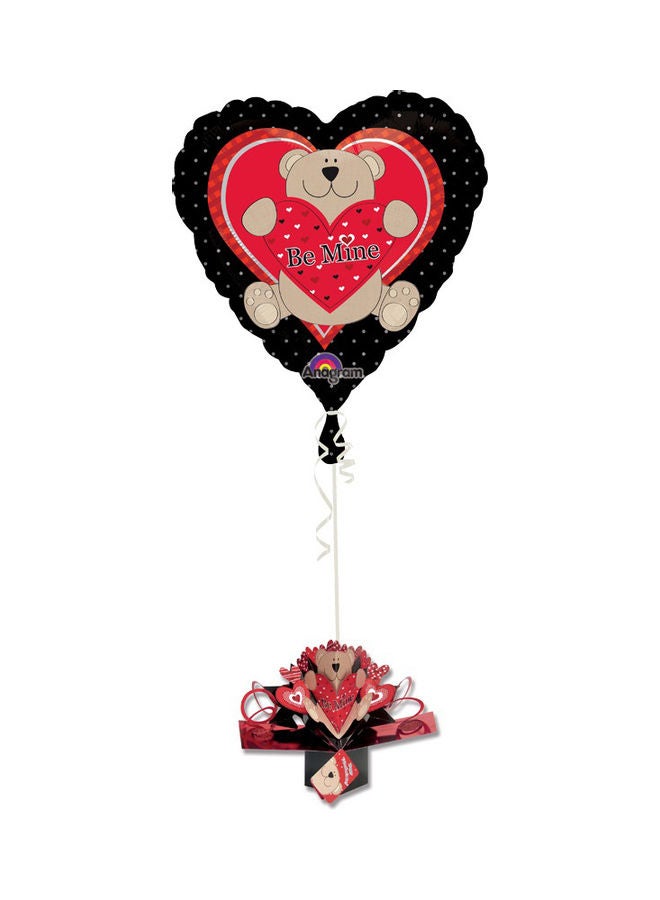 Anagram Pop Up Be Mine Bear Foil Balloon Decorations Party Supplies 
